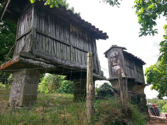 Oft habe ich mich gefragt, was das für komische Häuser waren, die man in dieser Ecke überall sah. Ich dachte zunächst, dass es vielleicht Grabstellen sein konnten. Es waren aber tatsächlich Trockenspeicher. Hier bewahrte man das Korn und Getreide auf um es zu trocknen.