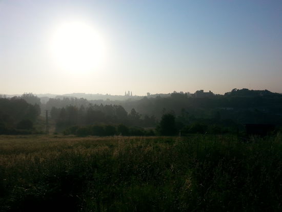 Blick zurück nach Santiago