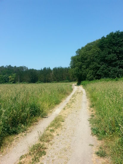 Auch nach Santiago blieben die Wege lang und über lange Weiten einsam..