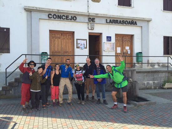 Koreaner, Italiener, Schweizer, Brasialianer und ein Deutscher auf dem Camino 