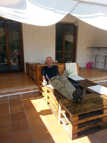 Chillen auf dem Balkon