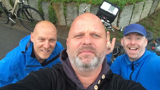 Start am Jakobswegstein, in Dreye auf dem Weserradweg