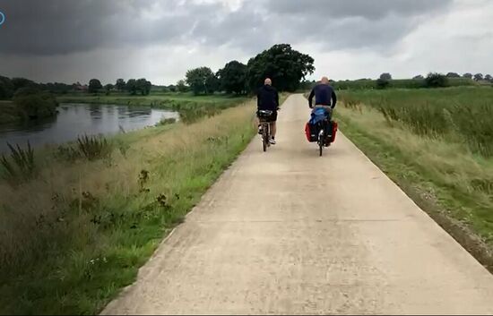 Immer an der Aller entlang.