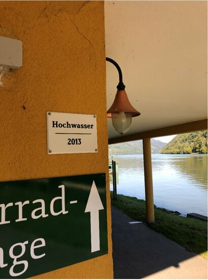 Kaum vorstellbar, dass bis hier das Wasser stand.