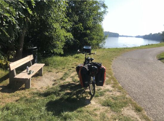 Zwischendurch fand ich nochmal eine Bank auf der ich ein wenig chillen konnte.