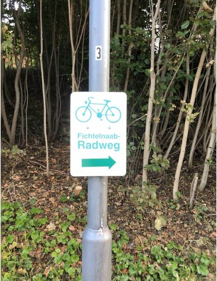 Ich war begeistert, dass der Radweg ausgeschildert war.