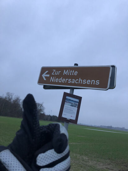 Der geographische Mittelpunkt Niedersachsens liegt bei Hoya