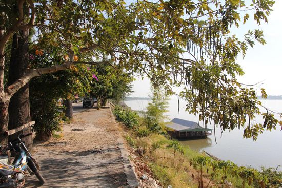Thakhek liegt am Mekong, der als natürliche Grenze zwischen Thailand und Laos verläuft.