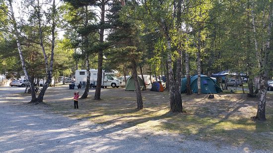 Für die Kinder war der Campingplatz gleich genehmigt.
