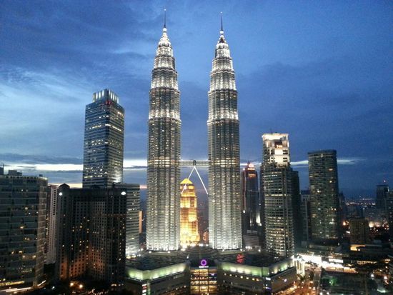 Twin Towers aus der Sky Bar