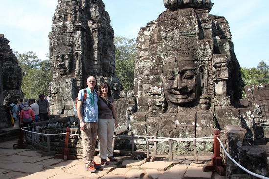 Bayon Tempel mit 2 Lauterbacher Gesichtern