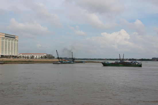 Zusammenfluß von Tonle Sap und Mekong