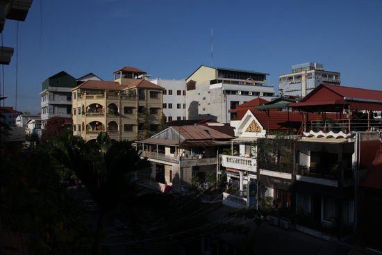 Aussicht vom Zimmerbalkon