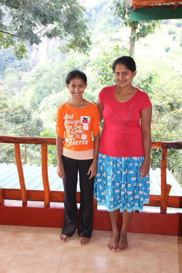 Die beiden "Chefinnen" des Guesthouses Waterfall View