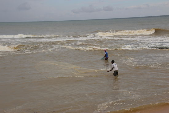 Fischer bei der Arbeit