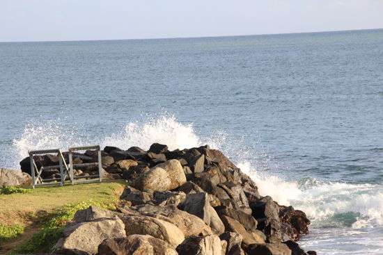 Idyllischer Platz am Meer