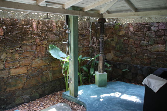 Regendusche im Freien