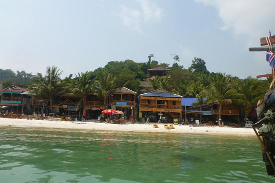 die zweite Hütte von links war unser Zuhause