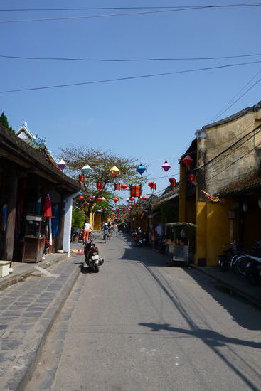 Hoi An's Straßen bei Tag