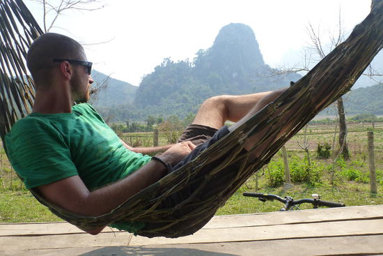 ...natürlich in der Hängematte 