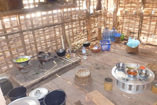 Küche in unserem Homestay