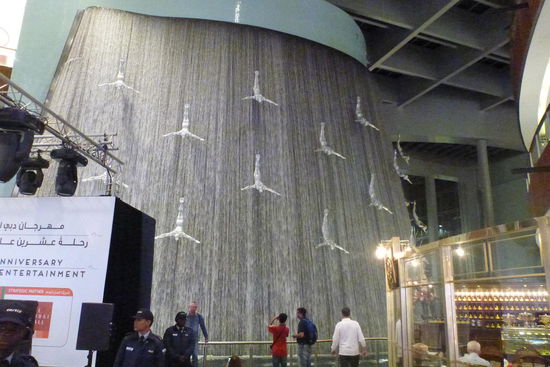 Wasserfall in der Dubai Mall