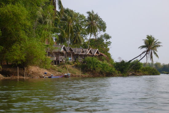 Bungalows am Mekong