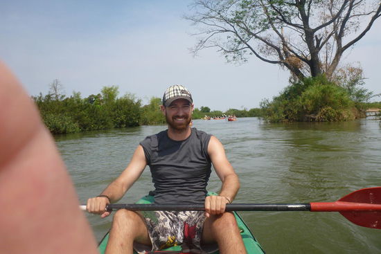 ich im Kajak...und Finger