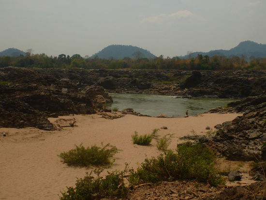 Strand am Mekong