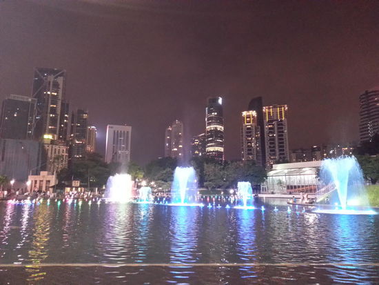 Licht und Wassershow