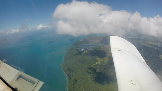 Sicht beim Hochfliegen