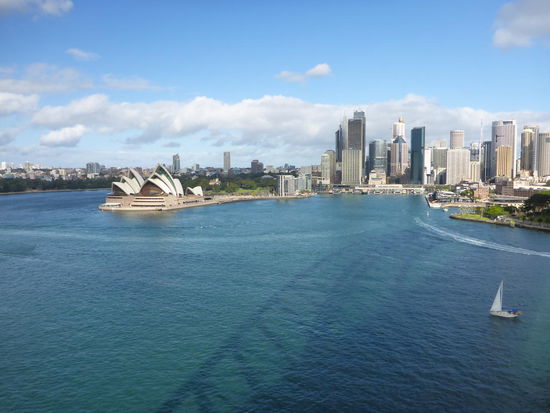 Aussicht von der Harbour Bridge