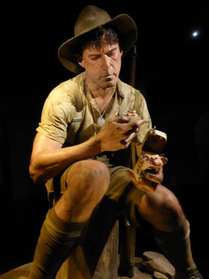 Wachsfigur im Nationalmuseum zum Thema Erster Weltkrieg