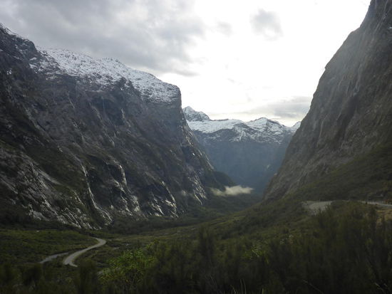 Aussicht nach dem Tunnel