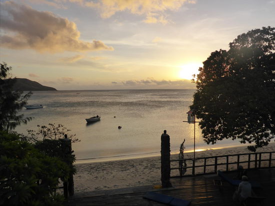 Blick aufs Meer vom Resort aus