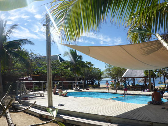 sogar einen kleinen Pool gab es