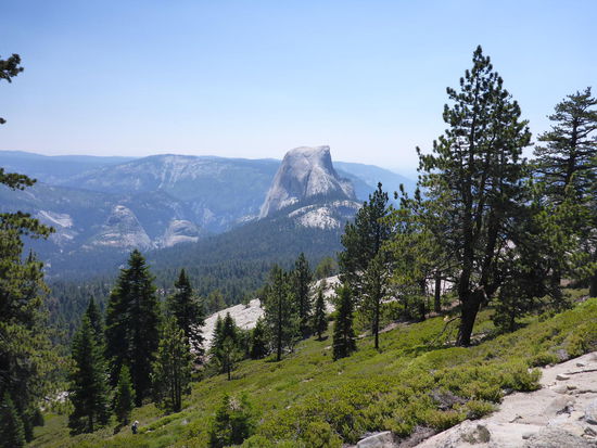 Half Dome beim Abstieg...etwas dehydriert 