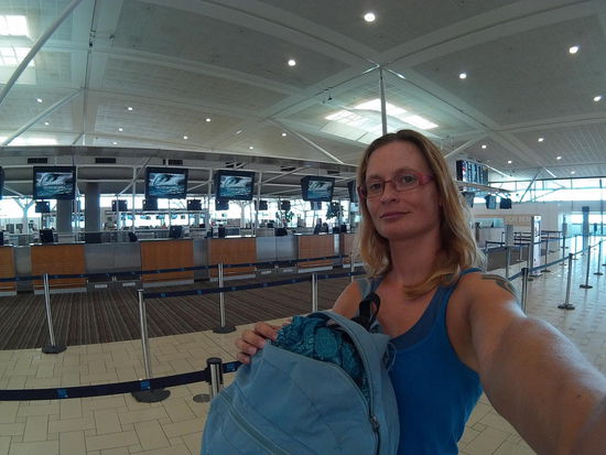 ...ein bisschen wie Fegefeuer, dieses Warten zwischen zwei Flügen