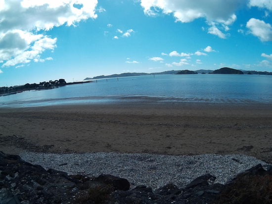 Wo kommen nur die ganzen Muscheln her? Sieht aus, wie Schneeverwehungen