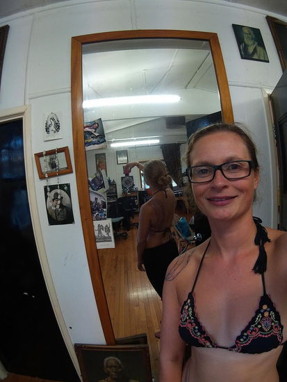 Erste Zeichnung mit Kuli