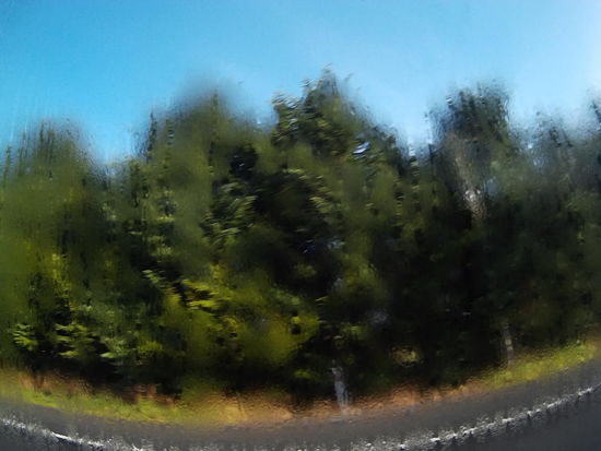 Man sieht's nicht, aber auf der Scheibe steht Sauwetter