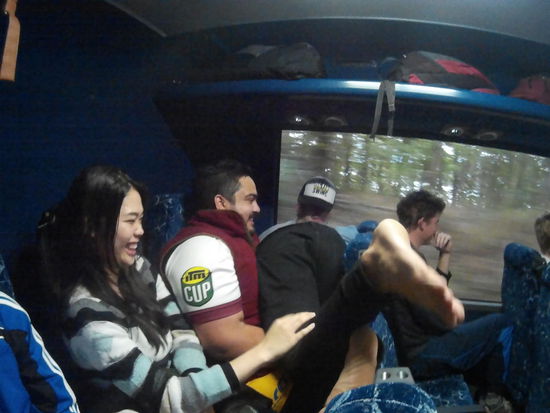 Ganz normal im Kiwi Bus...?!?