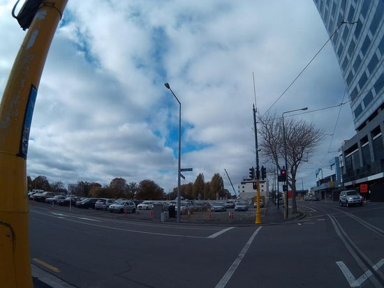 Leere wo mehrstöckige Gebäude sein sollten