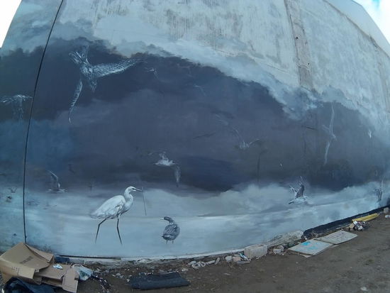 Nochmal mein Lieblingsgraffito von gestern bei Licht