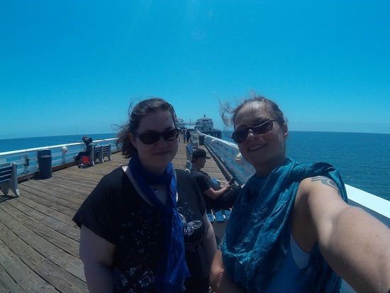Auf dem Malibu Pier