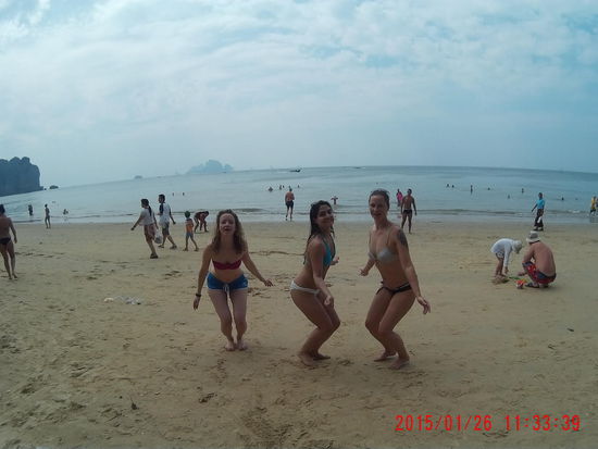 Wir versuchen Sprungfotos zu machen und scheitern am timing