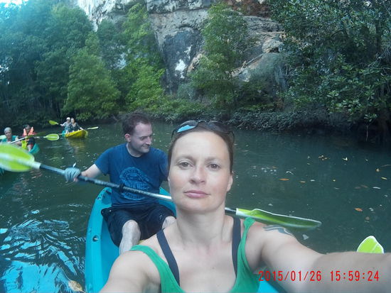 Hendrik paddelt mal wieder allein