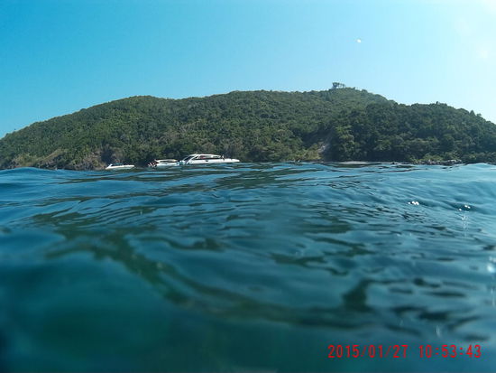 Die Bucht, in der wir getaucht sind