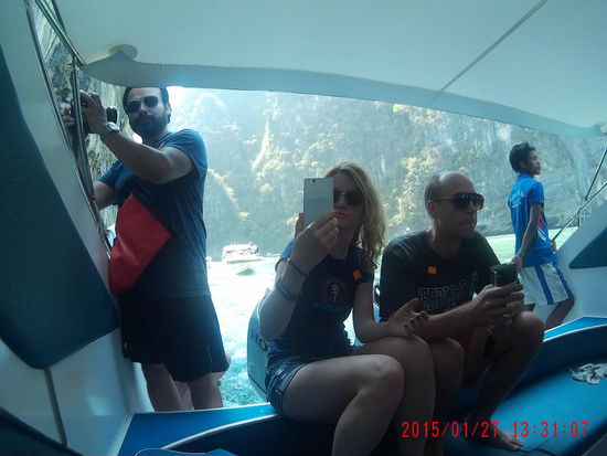 Fernando,  Simone und Felix alle fleißig am knipsen