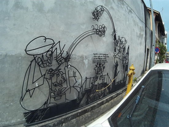 Hier war früher die Straße der Friseure